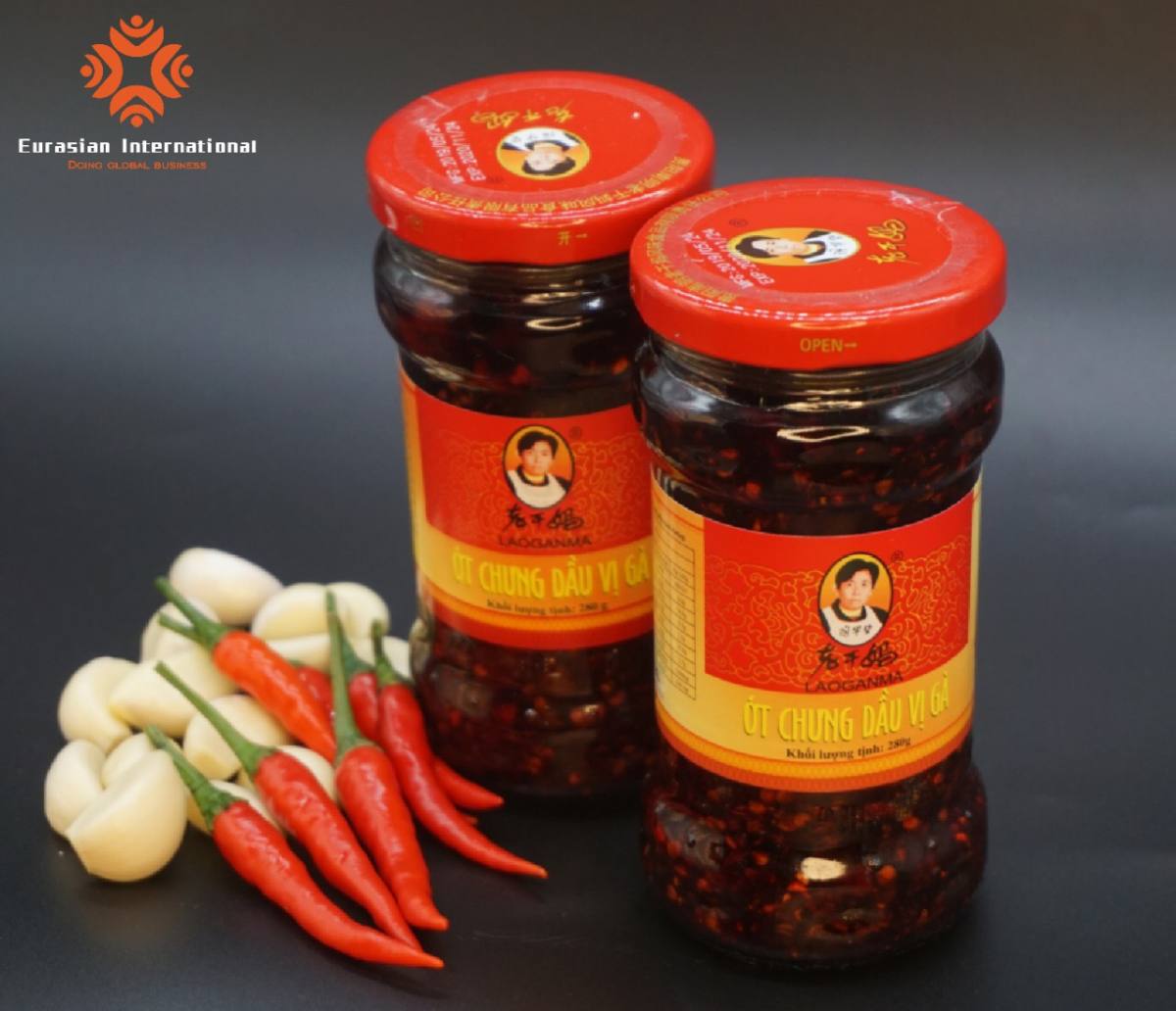 ỚT CHƯNG DẦU LAOGANMA VỊ GÀ 280gr