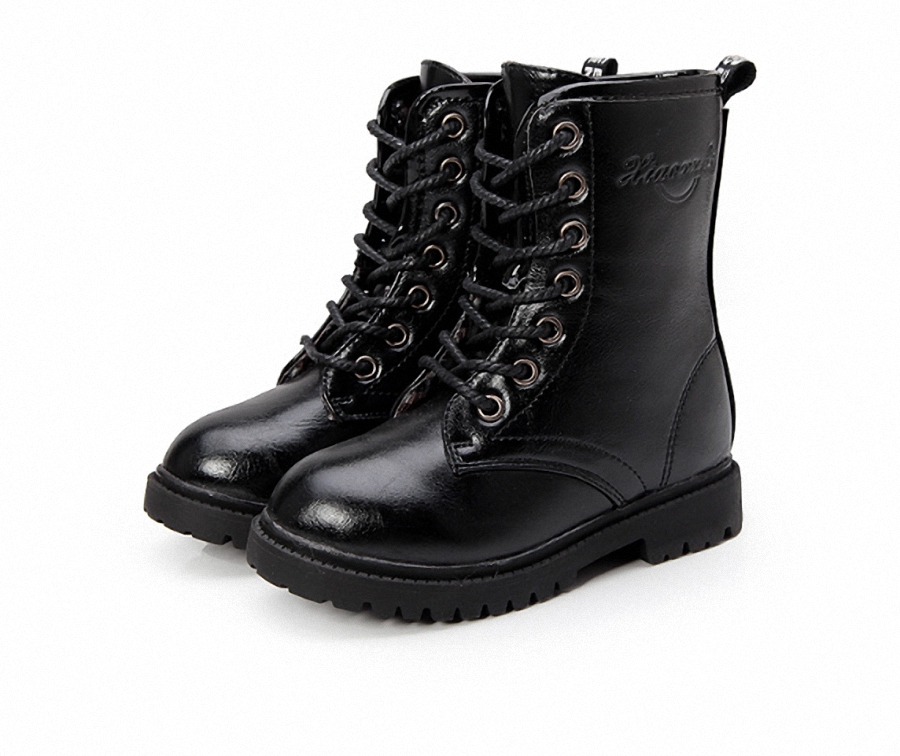 Giày Boot da cho bé gái phong cách hàn quốc (mẫu mới nhất ) -QN238