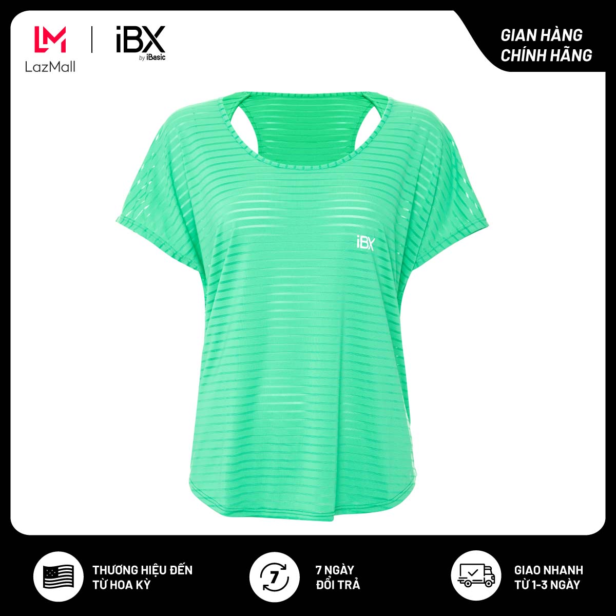 Áo thể thao tay ngắn iBasic IBX044