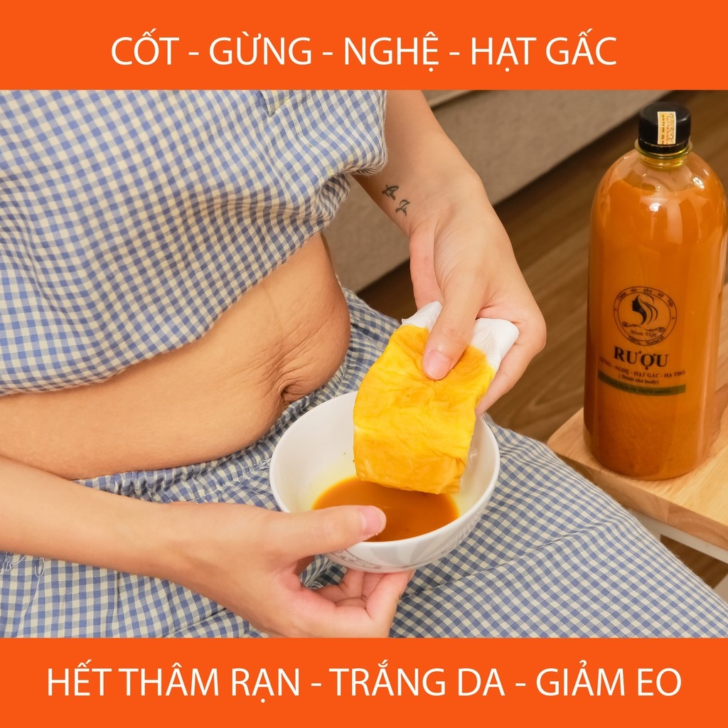 CỐT RƯỢU GỪNG NGHỆ HẠT GẤC HẠ THỔ