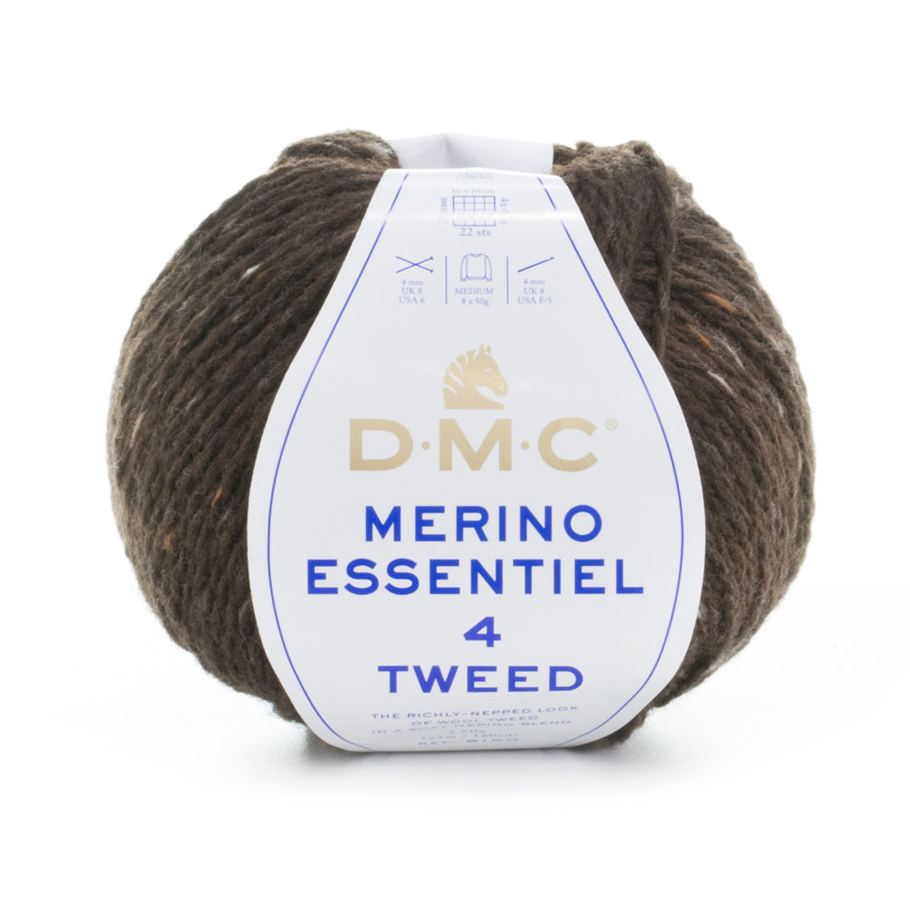 Cuộn len sợi lông cừu pha AC , Acrylic DMC Merino 4 Tweed 50gr Ref.8150