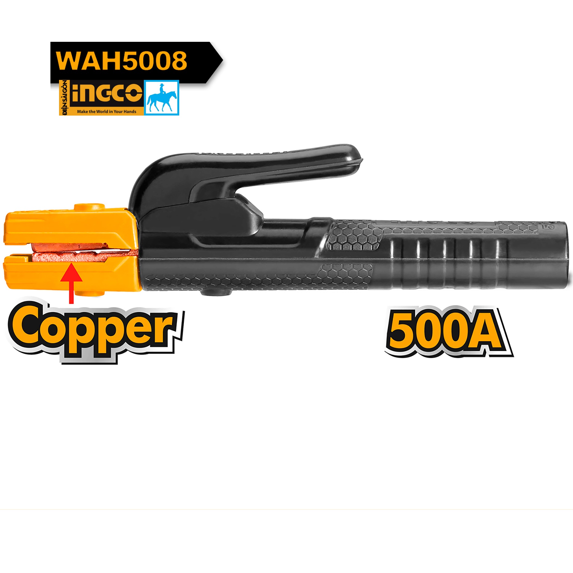 Kìm hàn 500A Electrode Holder INGCO WAH5008