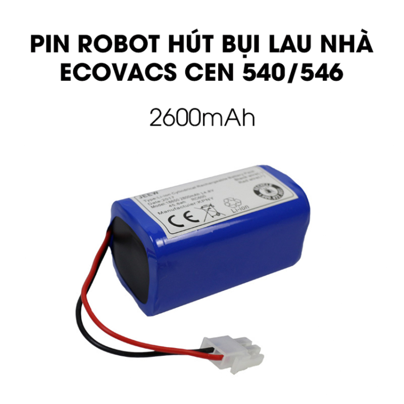 Pin robot hút bụi lau nhà Ecovacs Cen540, Cen546 BẢO HÀNH 3 THÁNG