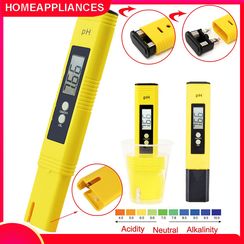 Bút đo PH đo nước bể cá, đo ao nuôi tôm cá, đo nước sạch, đo nước trồng rau đi kèm 2 gói hiệu chỉnh