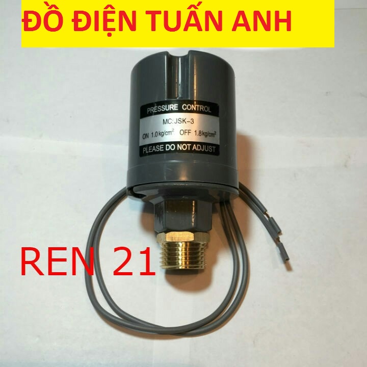 Rơ le máy bơm tăng áp ren 21mm