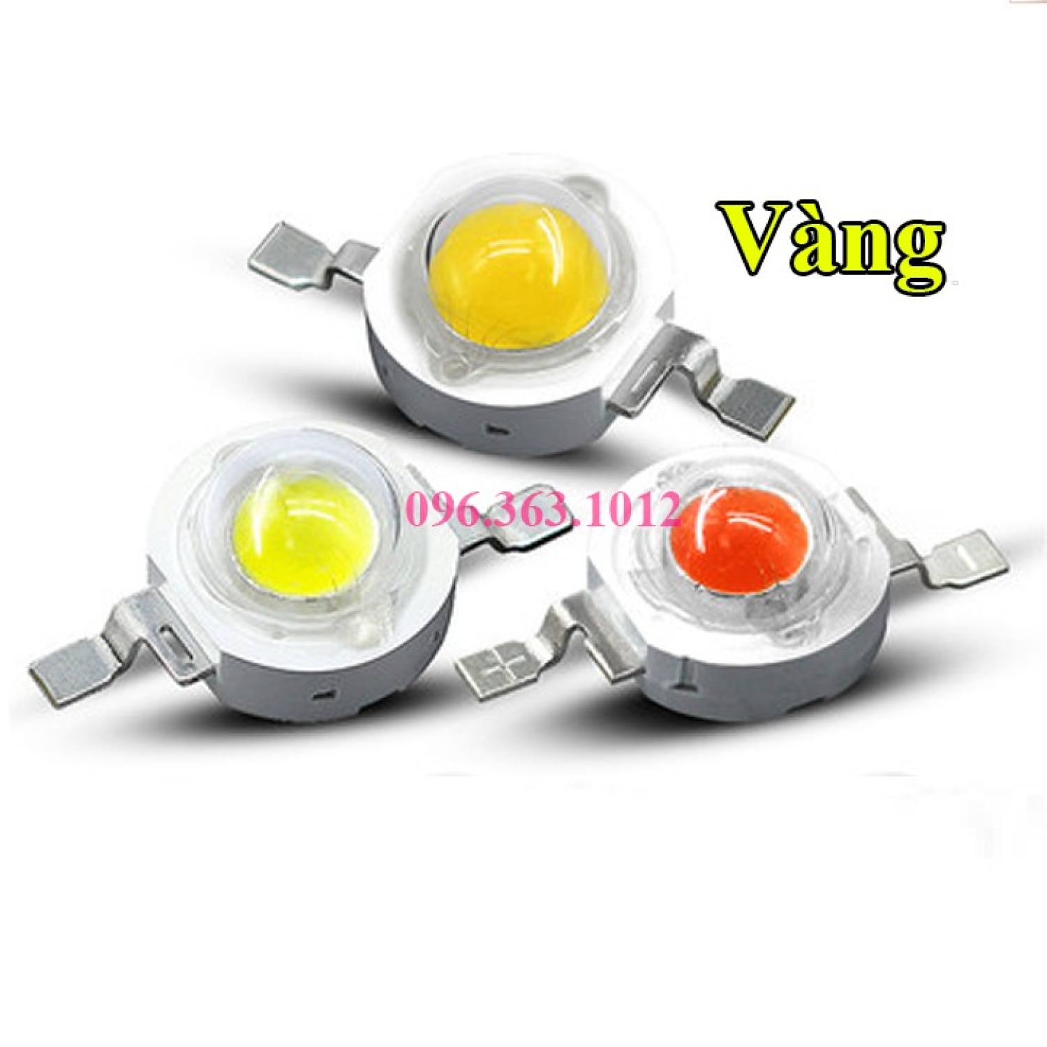 Chip LED Luxeon 1W 3V - 4V Trắng / Xanh / Đỏ / Tím / Vàng - Đế nhôm