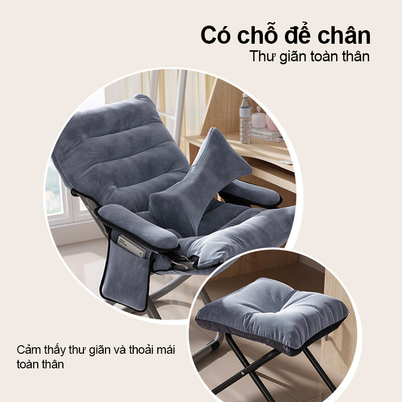 DAMIK Ghế sofa lười lưng thư giãn đọc sách + gác chân