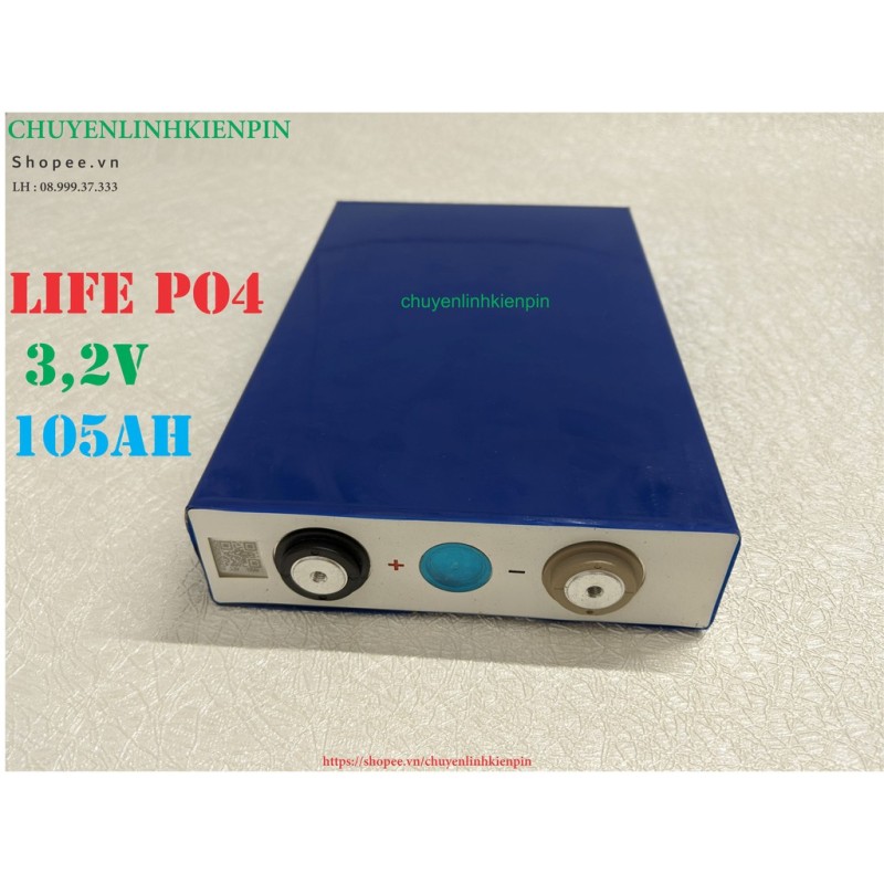 Bảng giá Pin Lithium LiFePo 4 3,2v 105ah (BL64) Phong Vũ