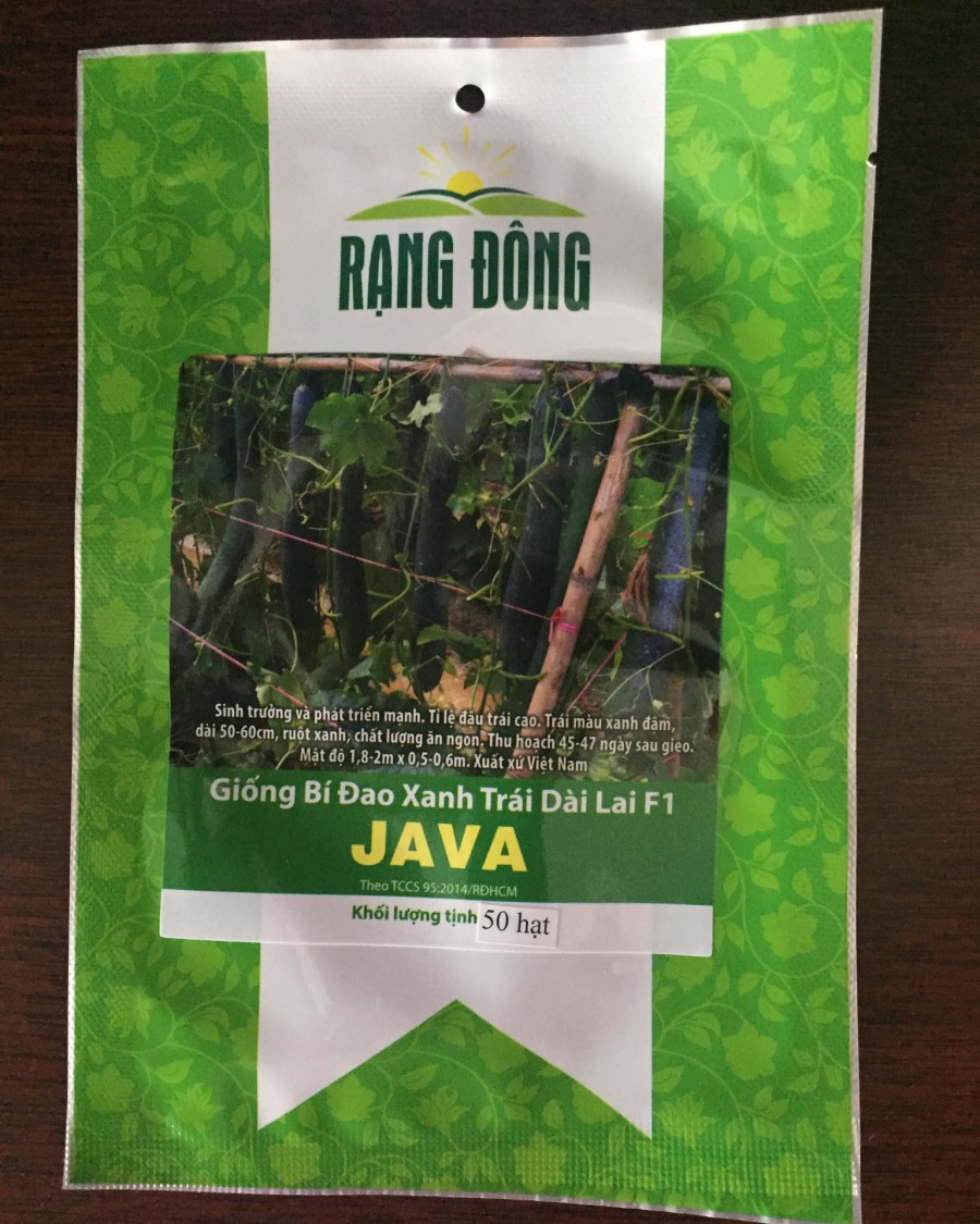 Hạt Giống Bí Đao Xanh Trái Dài F1 Java 0.2 Gram