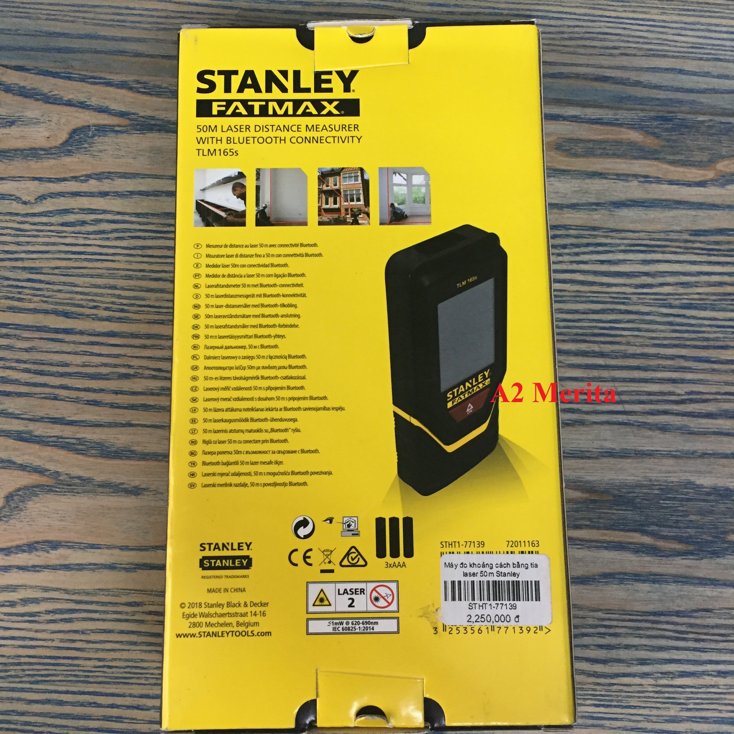 Thước đo khoảng cách laser 50M Stanley STHT1-77139