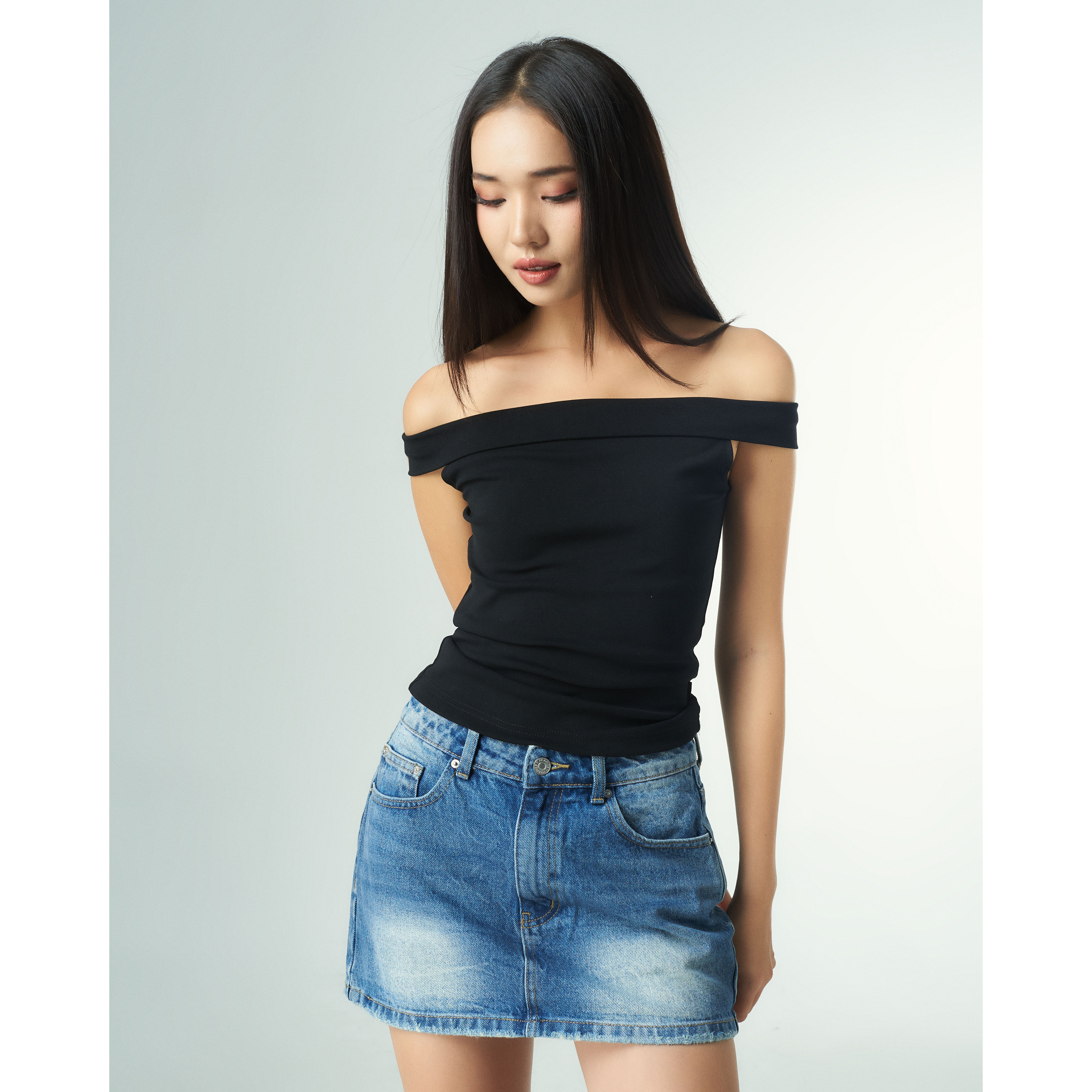 Áo Croptop Nữ Trễ Vai PRADIES Coastal