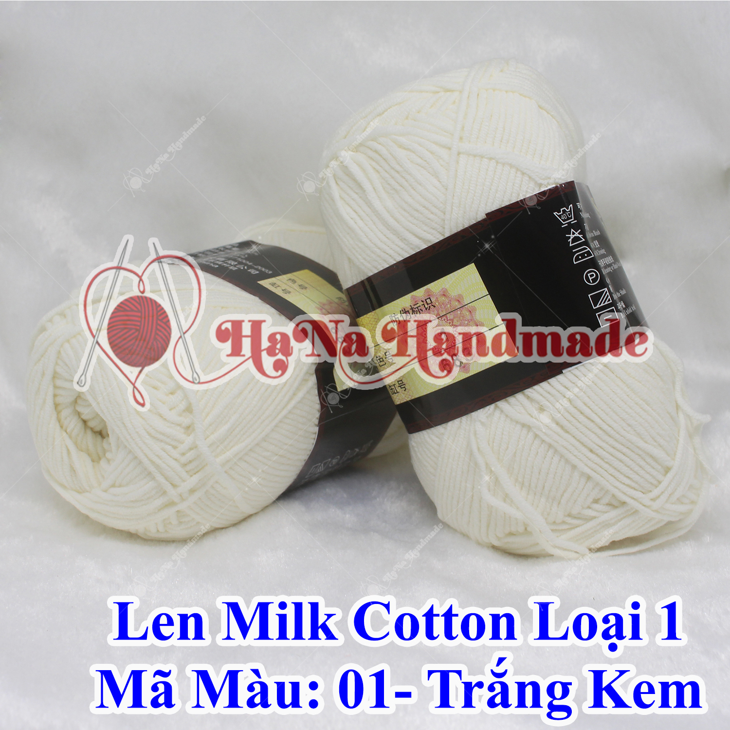 Len Milk Cotton Loại 1 (44k/cuộn/125g)