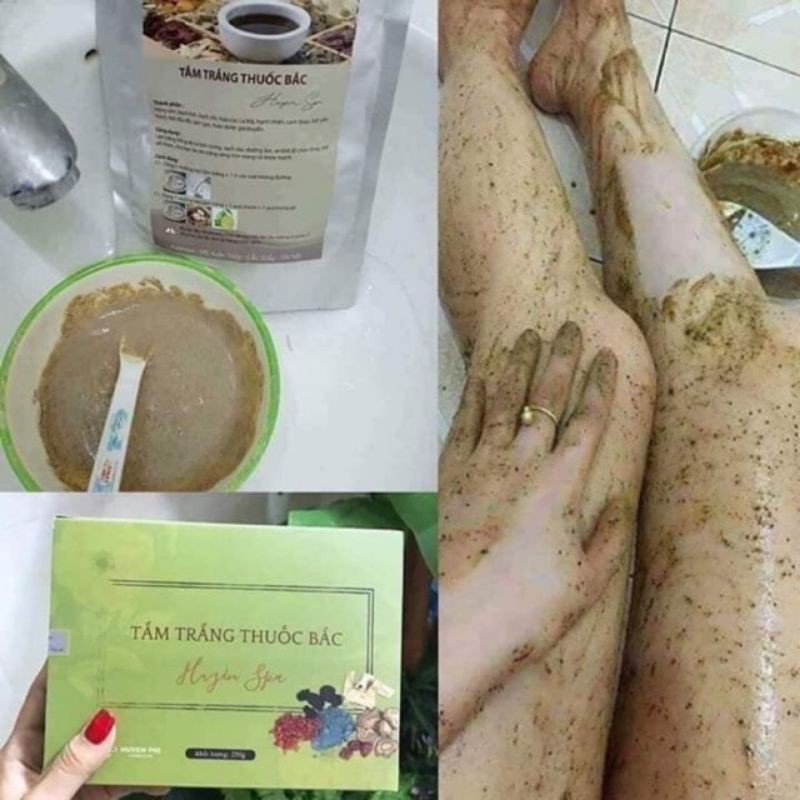 Bột tắm trắng 24 vị thuốc bắc gói 100g hanmade
