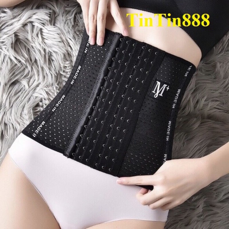 Đai nịt bụng - Gen bụng định hình 6 móc cài giảm từ 3-5 cm mẫu mới nhất - Đai gen bụng chống cuộn giảmr mở thon eo - Đồ lót định hình - TinTin888