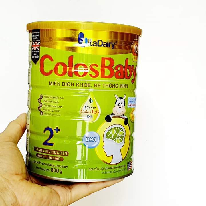 Sữa Colosbaby IQ Gold 2+ 800g (Date mới)