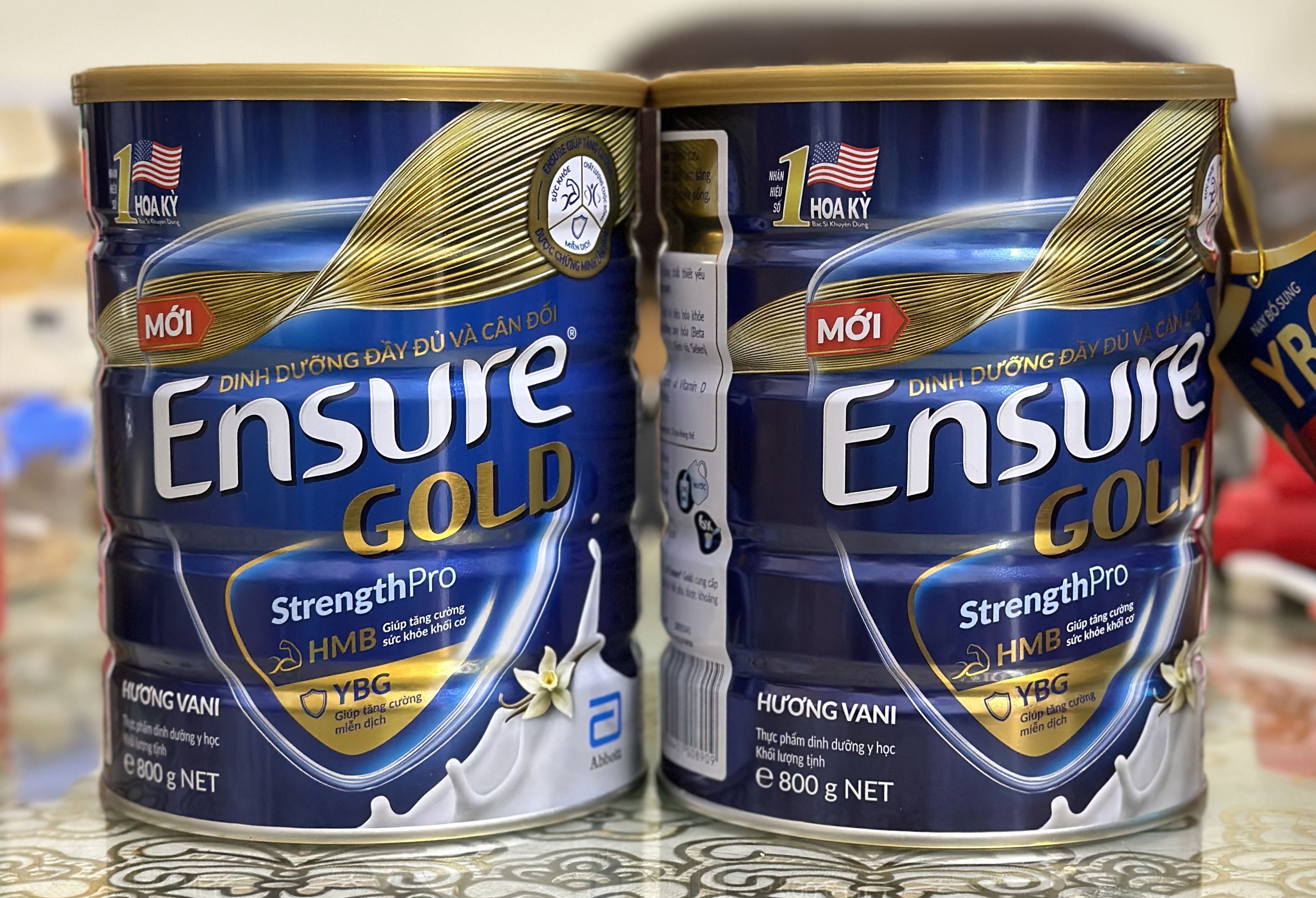 Sữa bột Ensure Gold Abbott hương vani (HMB) 800g