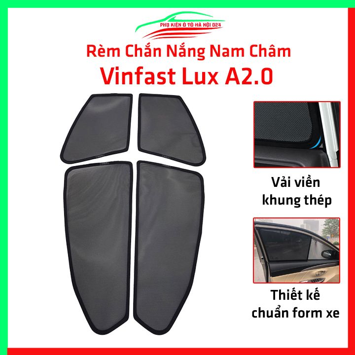 Bộ rèm che nắng ô tô nam châm theo xe vinfast lux a2.0 2019-2022 chắn nắng tốt