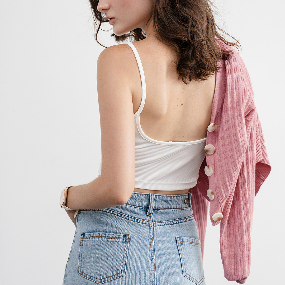 Áo 2 Dây Lamer Croptop D61R23H002