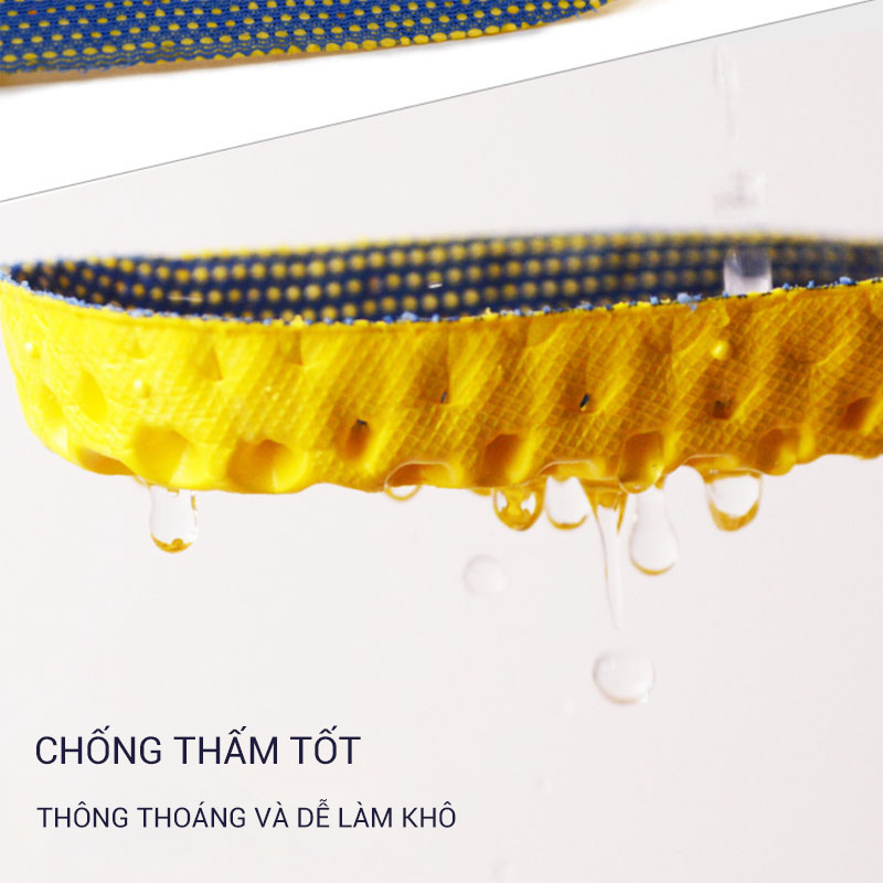Lót giày thể thao nam nữ độ đàn hồi cao thấm hút mồ hôi khử mùi thoáng khí đế mềm thoải mái