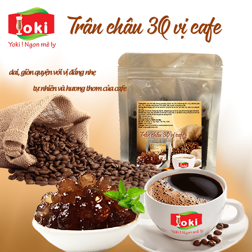 Trân châu 3Q vị cafe Yoki