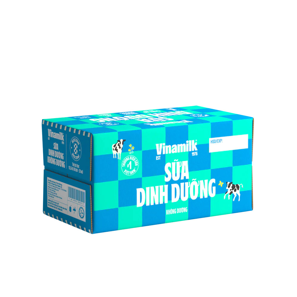 [Date 6.2025] Thùng 48 bịch sữa tươi Vinamilk 220ml