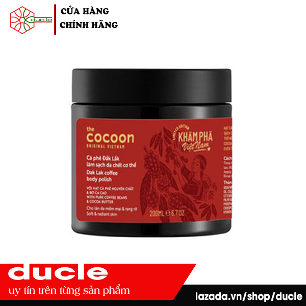 Cà phê Đăk Lăk làm sạch da chết Cocoon [ Phiển bản giới hạn ] 200ml
