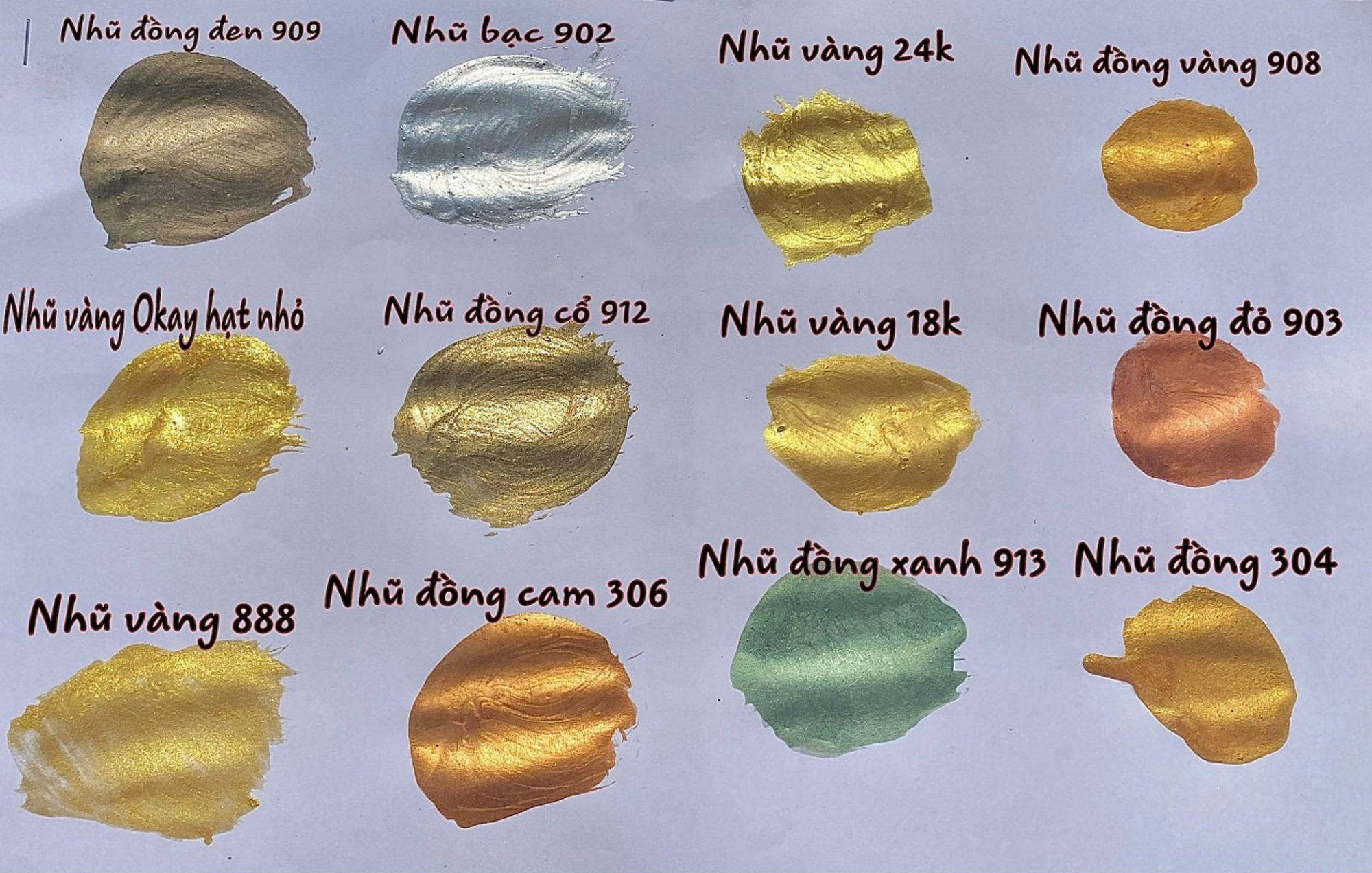 Sơn nhũ.