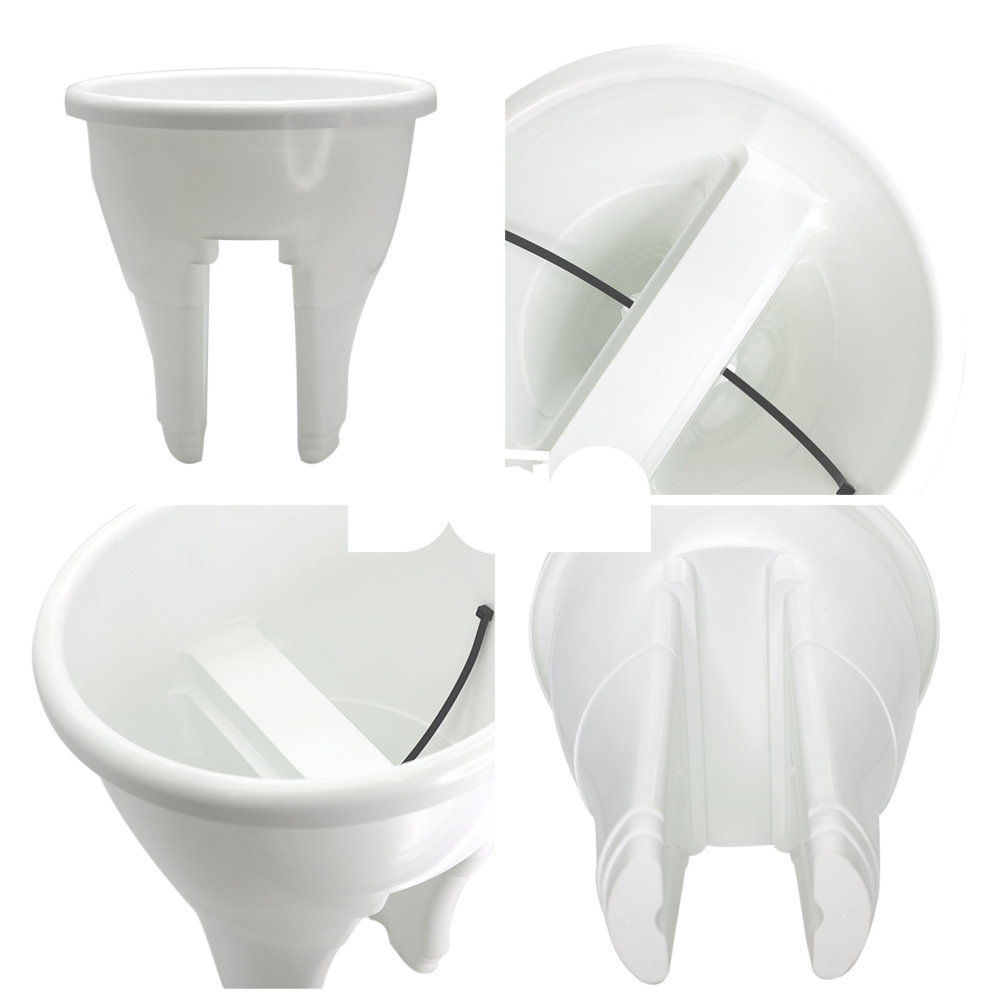 [Nhựa Tashuan] Chậu hoa lan can màu xanh TS4117
