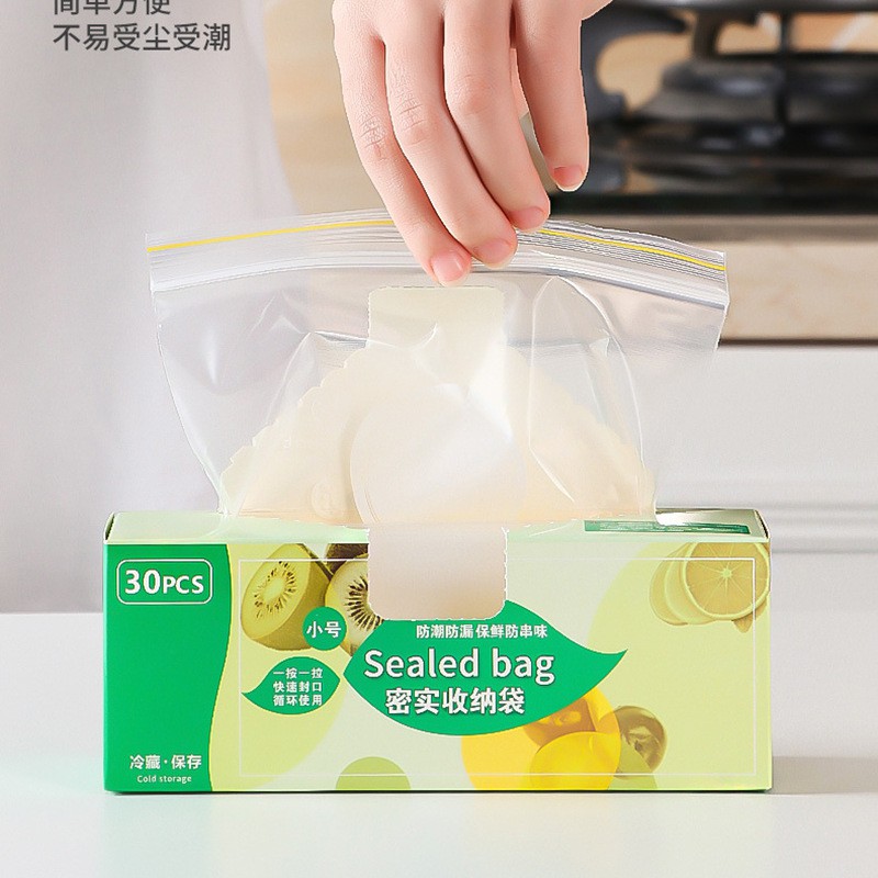 Set 3 hộp túi zip đựng thực phẩm có khoá(combo 80 túi)