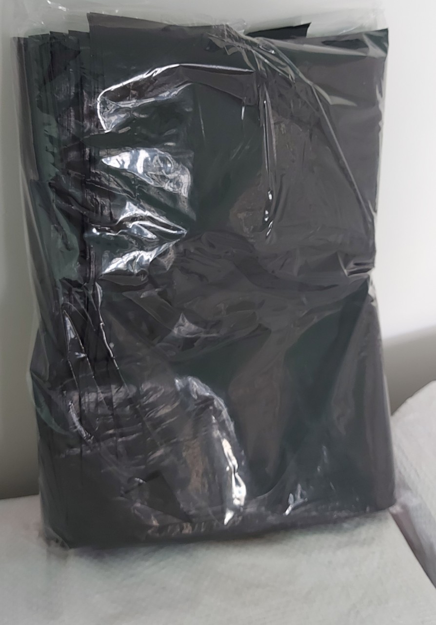 Set 1kg Túi Đựng Rác Đen Bóng Quai Xách