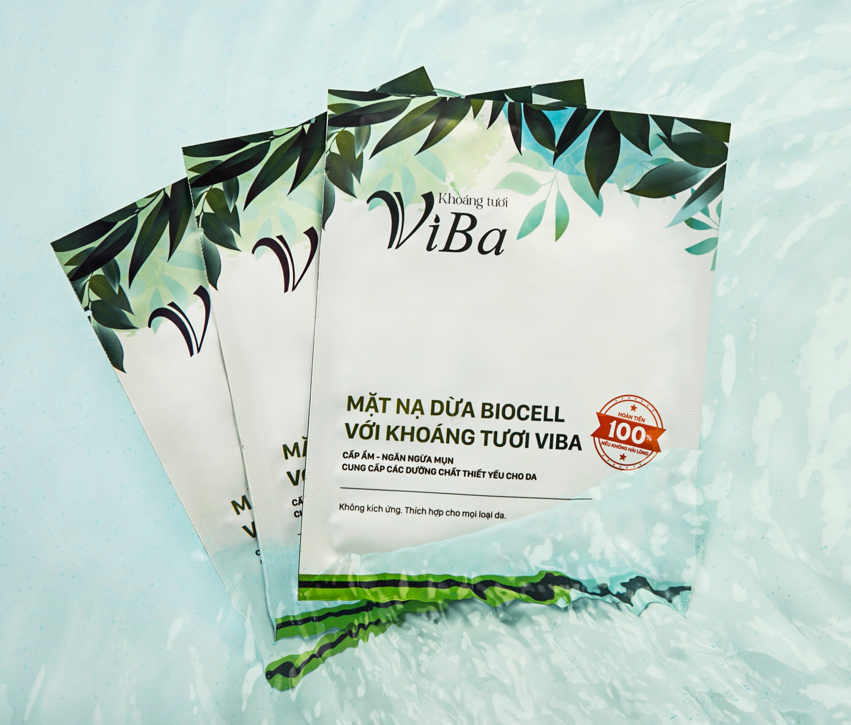 Mặt nạ dừa Biocell Khoáng tươi Viba