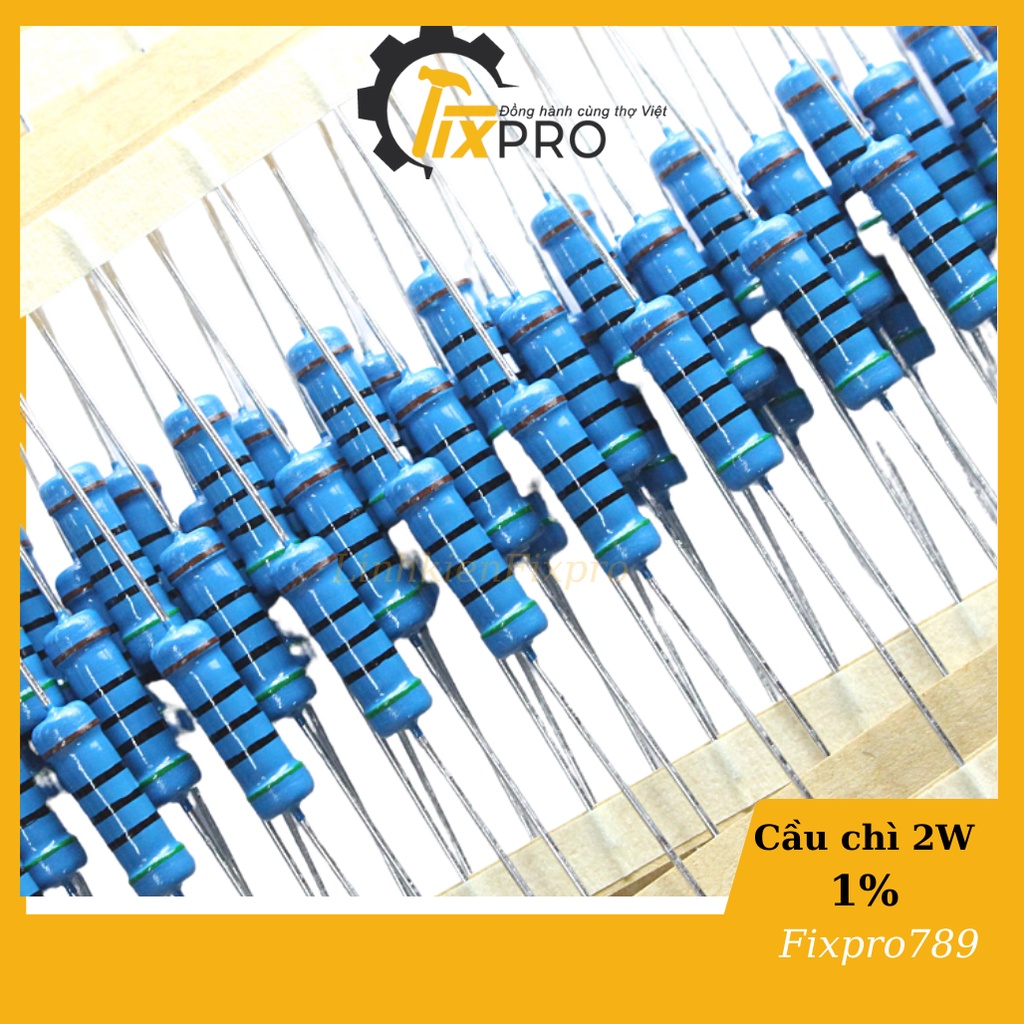 Điện trở 240K 2W 1% chân đồng túi 10c - Fixpro