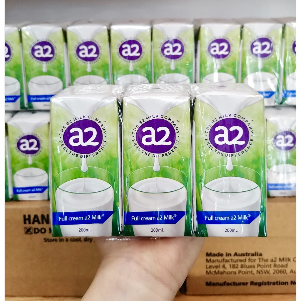 thùng 24 hộp Sữa nước A2 Full cream -200ml