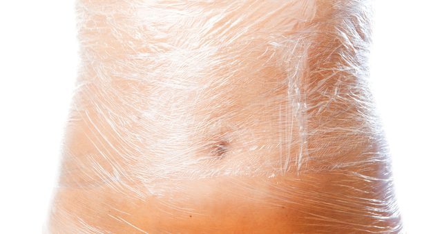 Cuộn màng co nilon ủ tê, quấn giảm béo, Cuộn to 1kg
