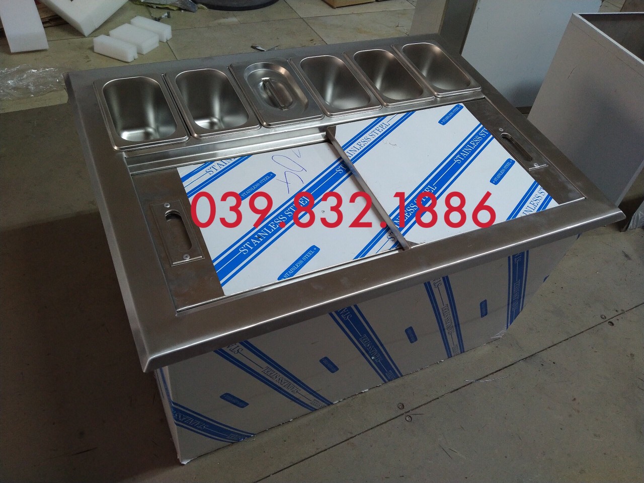 Thùng đá inox quầy bar