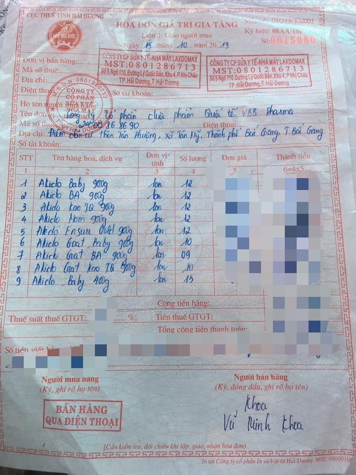 Sữa bột AKIDO BA 900 gr