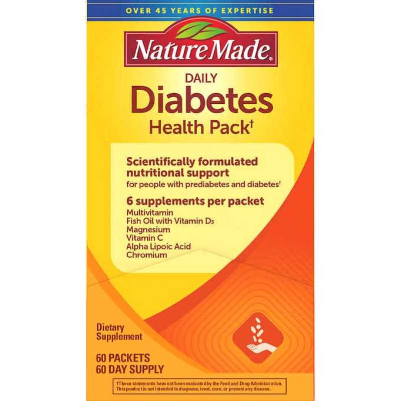 Thực Phẩm Điều Hòa Tiều Đường Nature Made Daily Diabetes Health Pack cao cấp