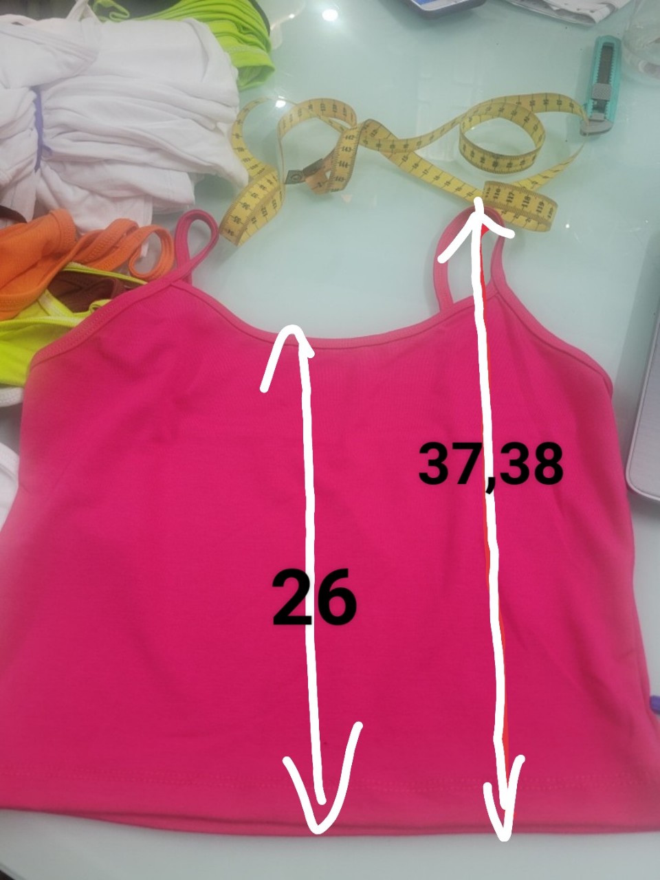 Áo 2 dây thun Thái phom croptop hoặc dài RAINBOW (FREESIZE)