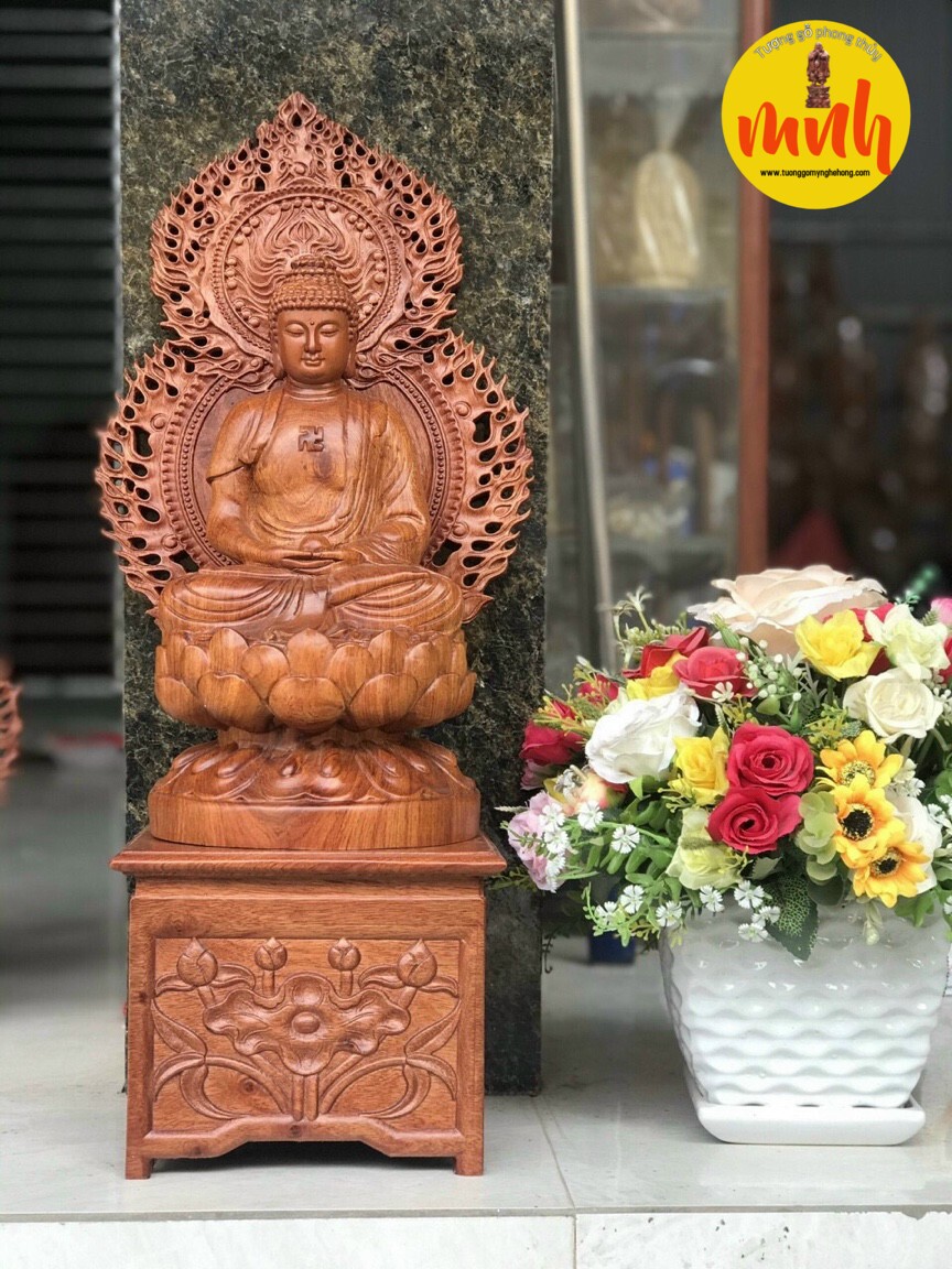 Bộ Tượng Gỗ Điêu Khắc Thất Phật Dược Sư