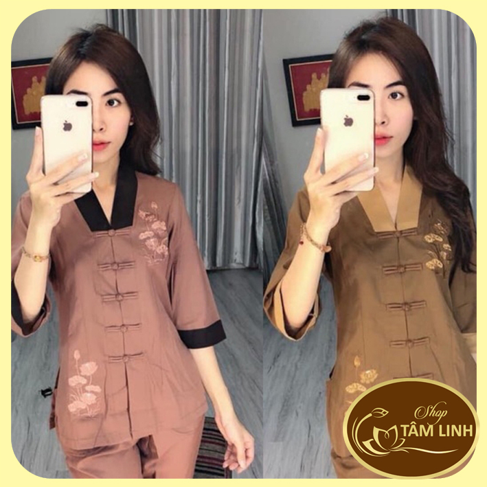 Đồ Lam Đi Chùa _ Mẫu La Hán Phối Nữ