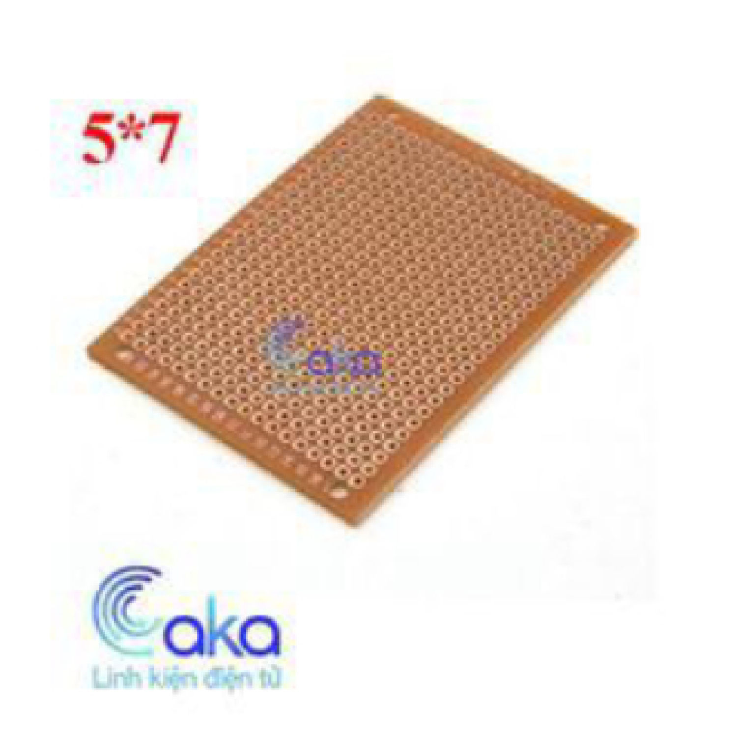 Mạch PCB đục lỗ 5x7 cm màu nâu