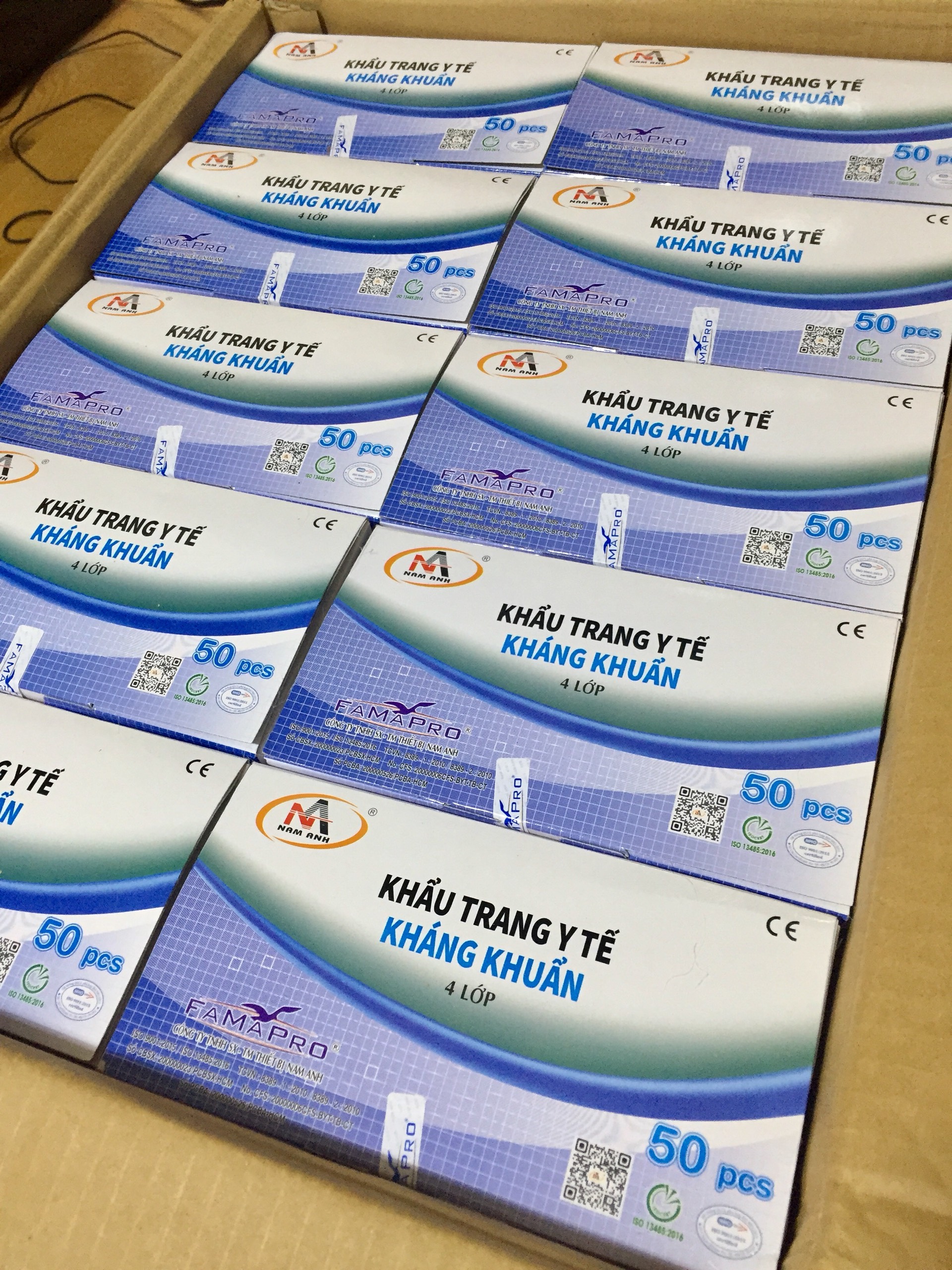 Khẩu Trang Y Tế 4 Lớp giấy Kháng Khuẩn