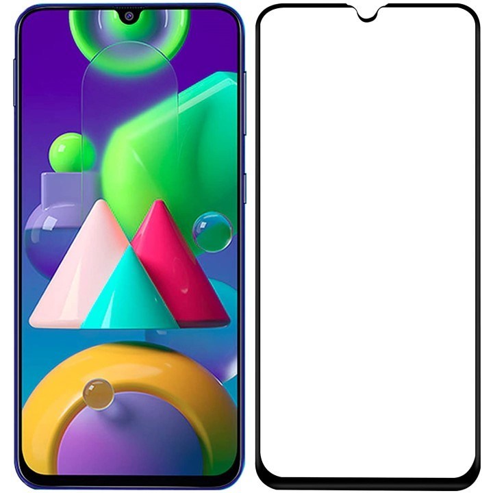 Kính cường lực full màn cho Samsung Galaxy M21  (đen)