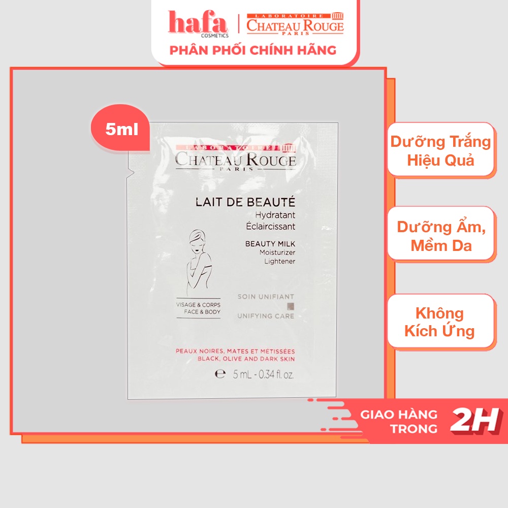 [XẢ HÀNG] Sữa Dưỡng Trắng Da Toàn Thân CHATEAU ROUGE Lait De Beaute Soin Unifiant _ CHATEAU ROUGE Chính Hãng