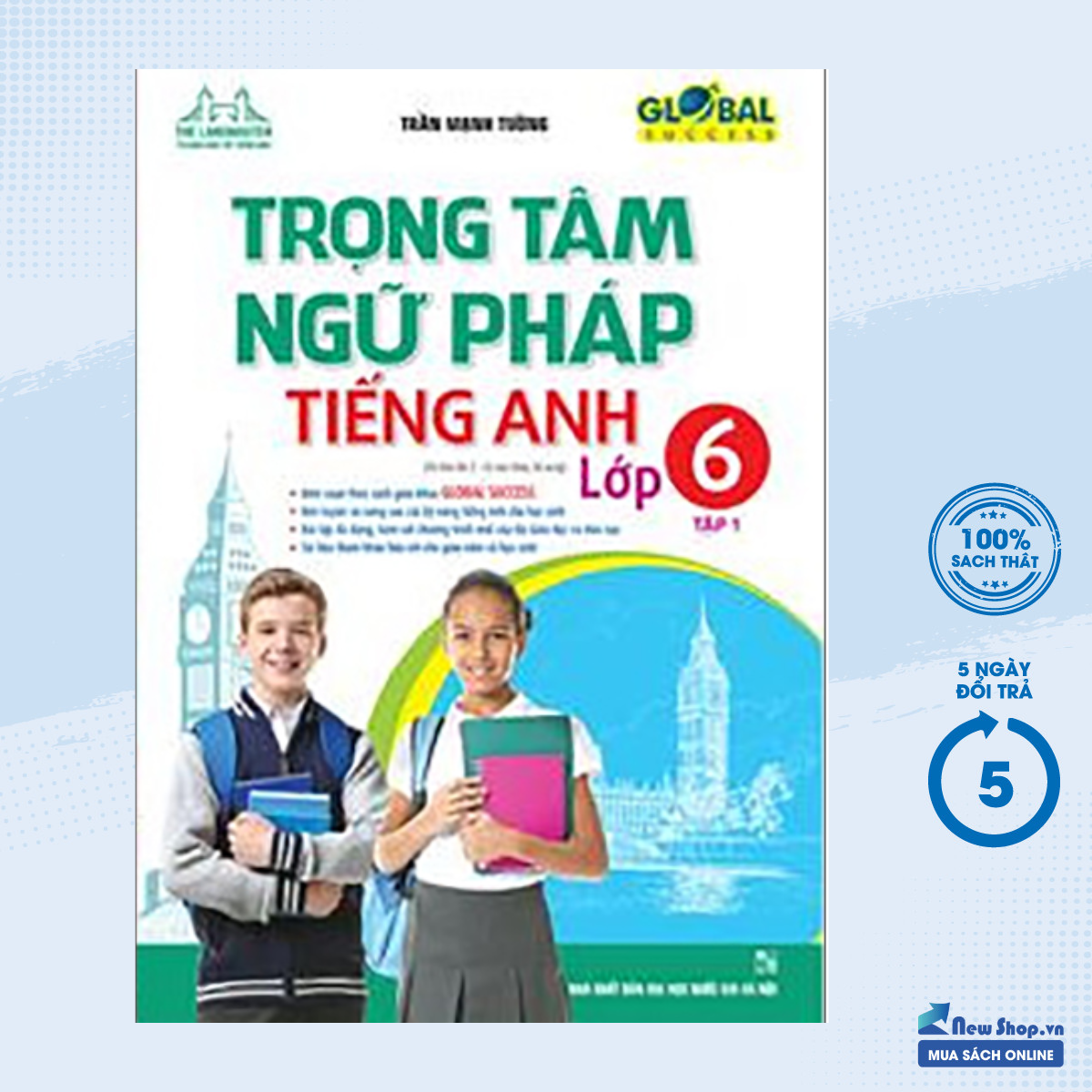 Sách Tham Khảo - THE LANGMASTER - TRỌNG TÂM NGỮ PHÁP TIẾNG ANH LỚP 6 TẬP 1