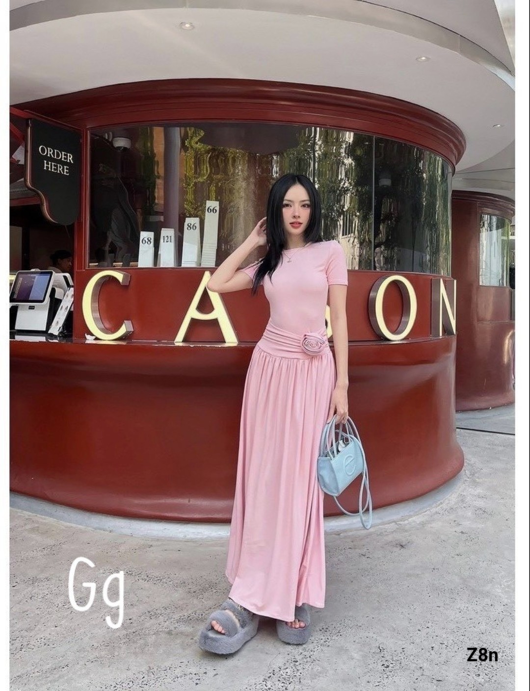 đầm lụa dáng dài  tôn dáng mẫu mới xinh lung linh ld0524