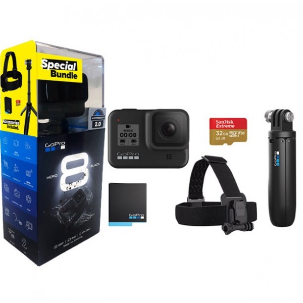 [Trả góp 0%]Máy quay GoPro HERO 8 Bundle Holiday (Phiên bản đặc biệt) FPT phân phối