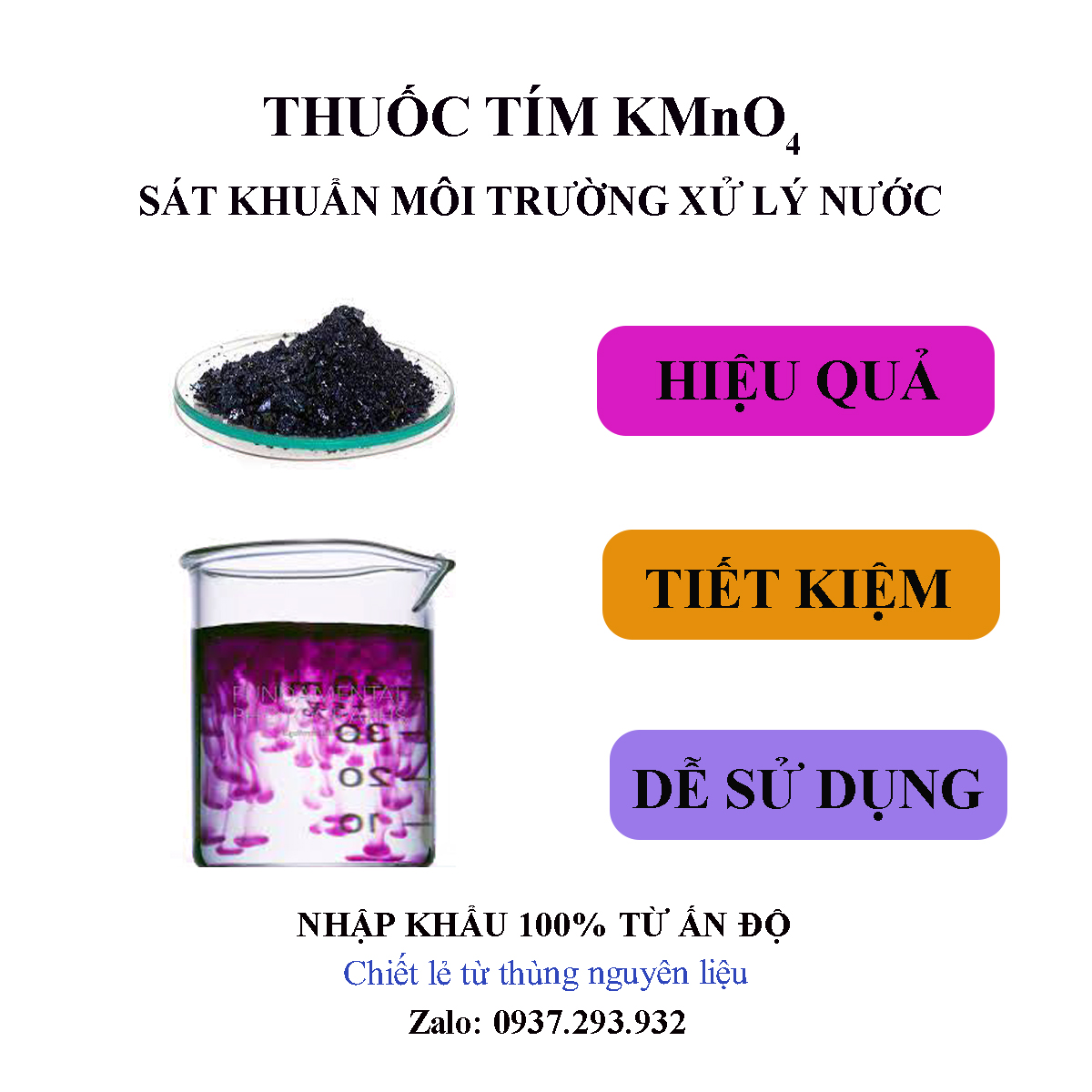500 gr KMnO4 Indian imported fish bath purple