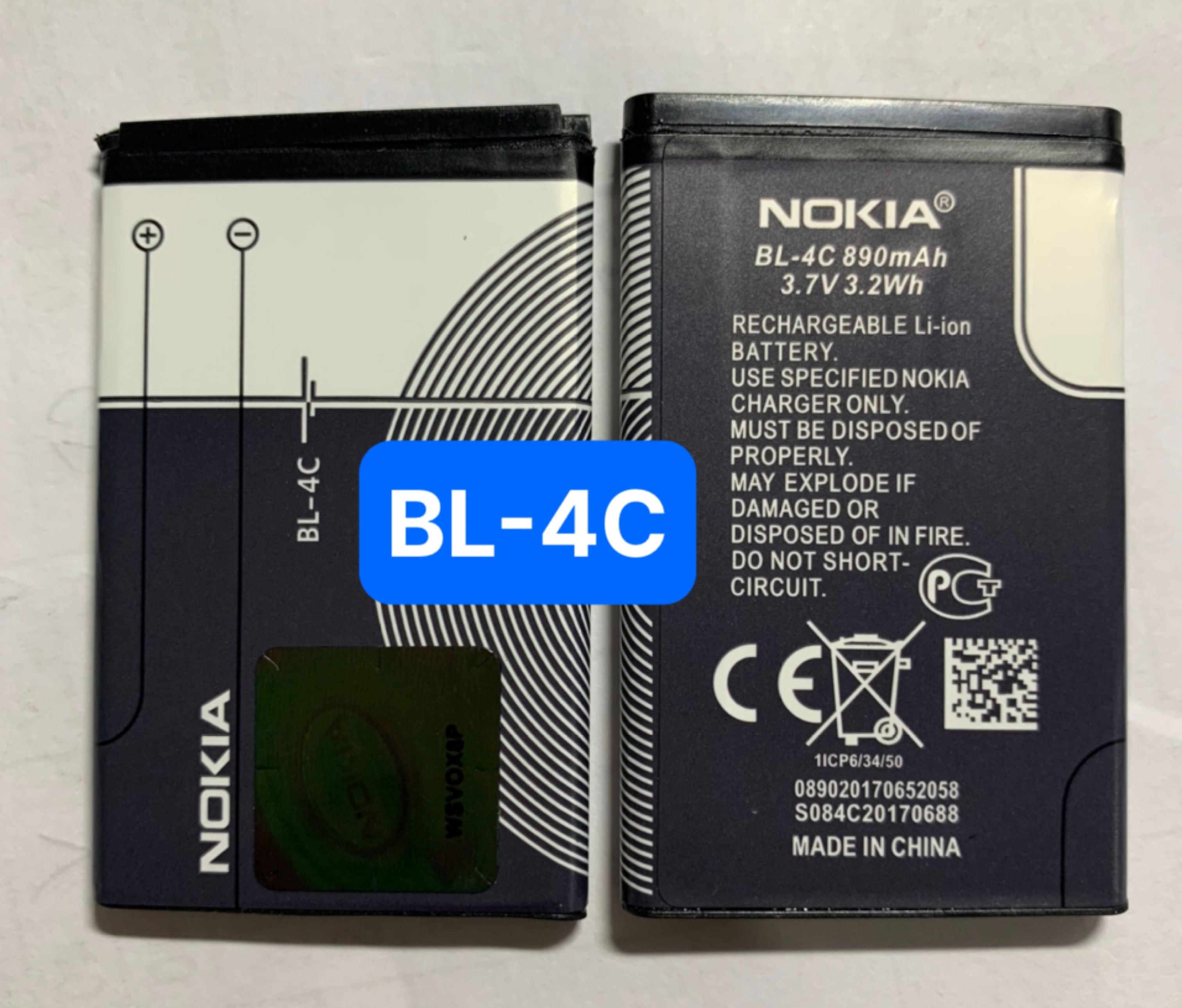 Pin Nokia BL-4C Hàng Zin loại 1, 890mAh