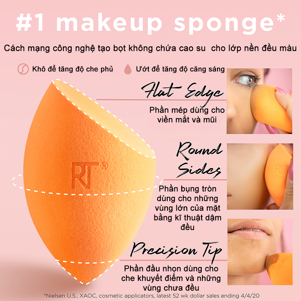 [CHÍNH HÃNG] Mút Trang Điểm Real Techniques Sponge Bill US